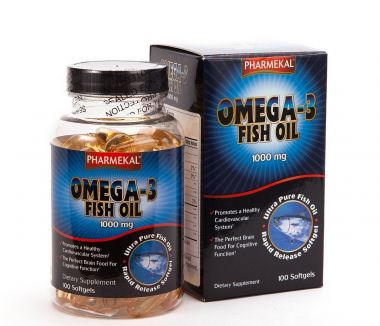Thực phẩm bảo vệ sức khỏe Pharmekal Omega-3 Fish Oil 1000mg (Hộp 100 viên nang mềm)