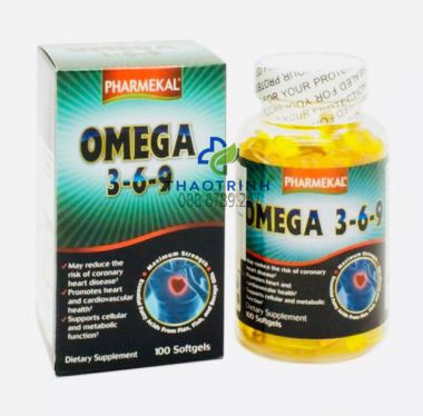 Viên uống dầu cá Omega 3 6 9 Pharmekal Mỹ hỗ trợ bảo về tim mạch