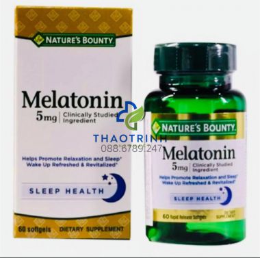 Viên uống hỗ trợ điều hòa giấc ngủ Nature's Bounty super strength Melatonin (60 viên/lọ)