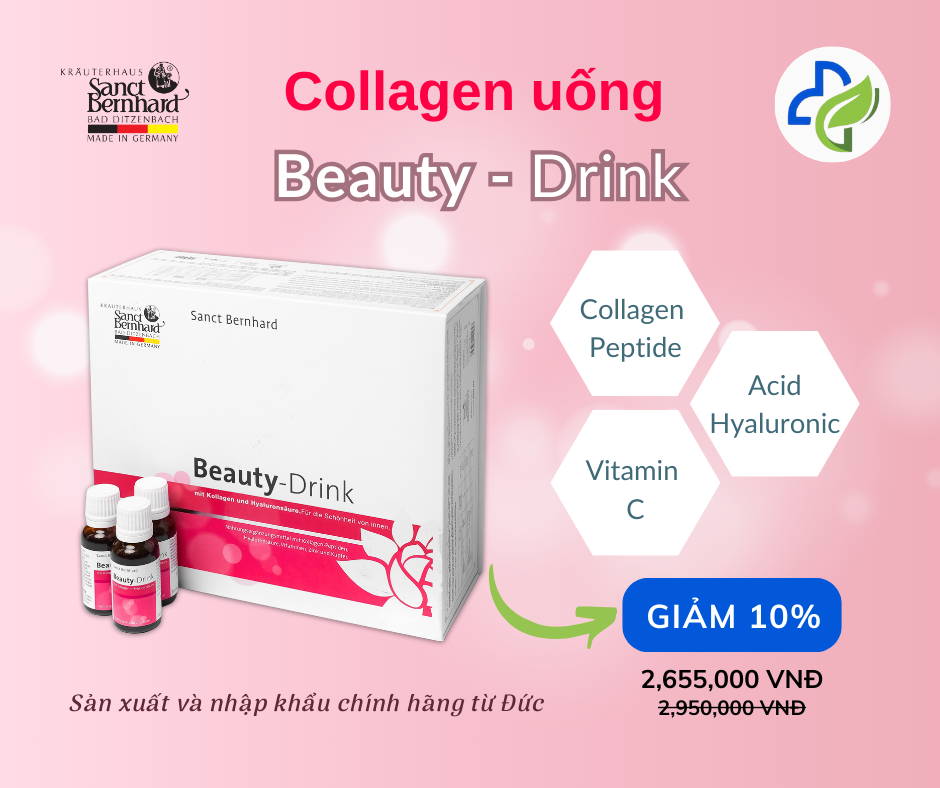 Collagen nước Sanct Bernhard Beauty Drink (Hộp 30 chai)
