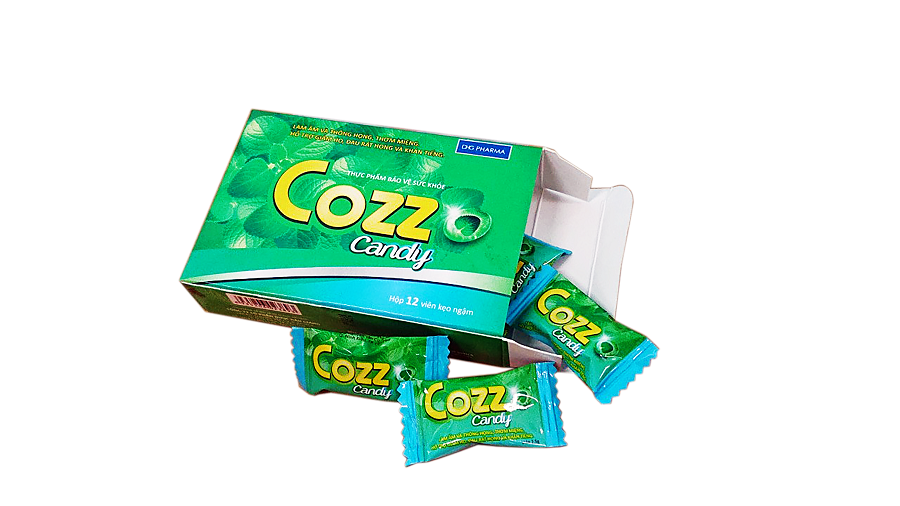 Kẹo ngậm giảm ho, đau họng Cozz Candy (Hộp 100 viên)