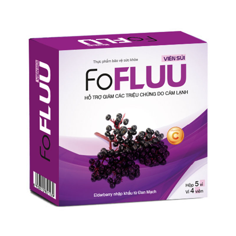FOFLUU - Viên sủi hỗ trợ giảm triệu chứng cảm lạnh (Hộp 5 vỉ x 4 viên sủi 3g)