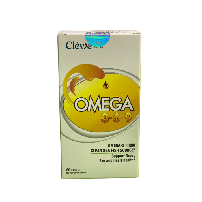 Viên uống bổ sung dinh dưỡng  Clévie Omega 3-6-9 (Chai 60 viên) 