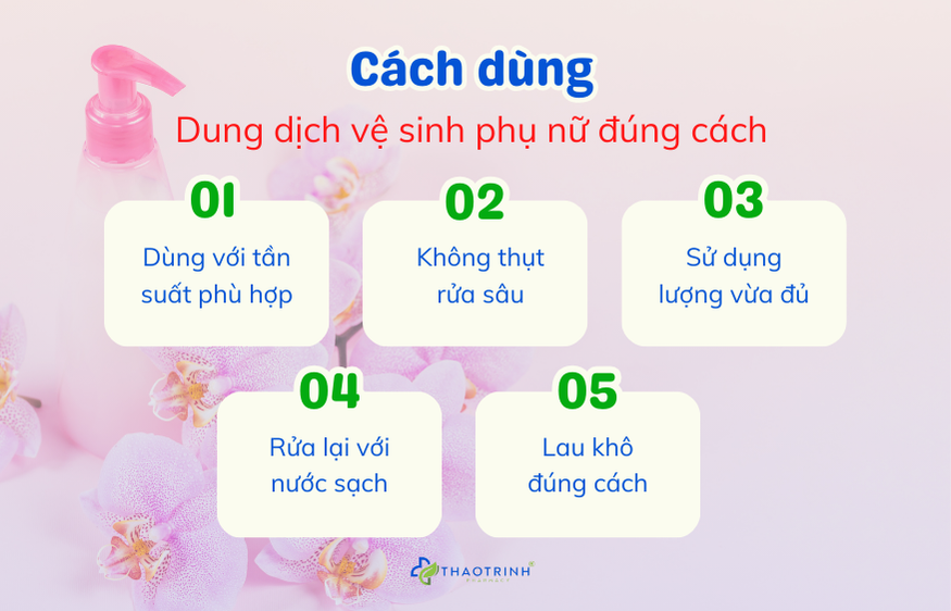 Cách dùng dung dịch vệ sinh phụ nữ đúng cách