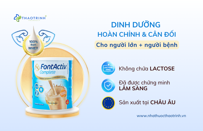 Sữa cho người già thiếu máu Fontactiv Complete