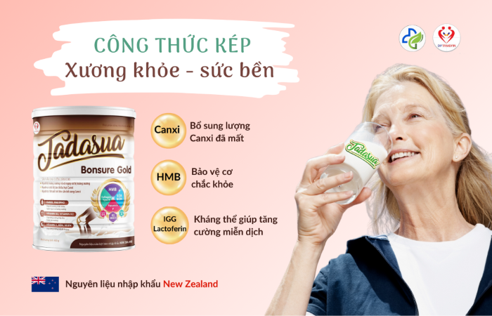 Sữa xương khớp cho người lớn tuổi Tadasua Bonsure Gold