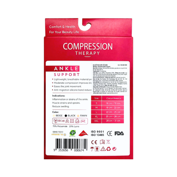 Đai hỗ trợ khớp cổ chân BioHealth Ankle Support