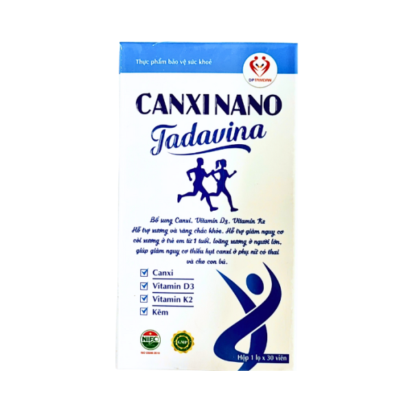Viên bổ sung canxi CANXI NANO Tadavina (Hộp 30 viên)
