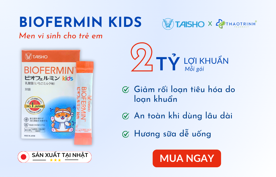 Điểm nổi bật men vi sinh Biofermin Kids