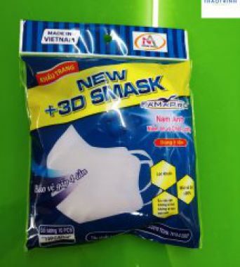 Combo khẩu trang 3D FamaPro Nam Anh (10 cái/ túi)