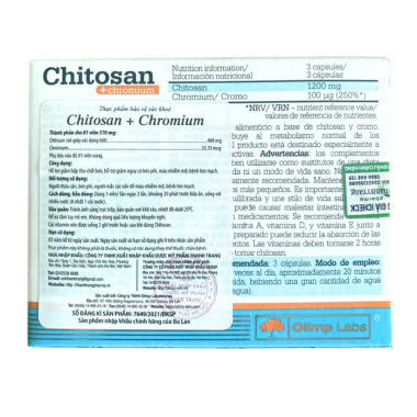 Chitosan + Chromium - Viên uống hỗ trợ giảm cân (Hộp 30 viên)