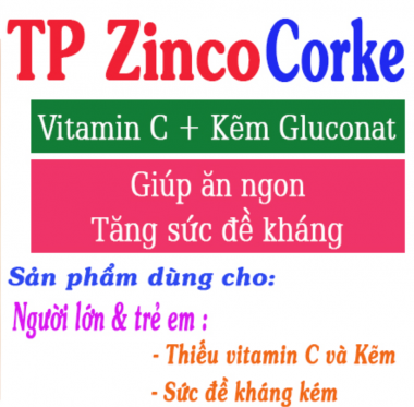 Siro ăn ngon TP Zinco Corke [ Hộp 20 ống ]