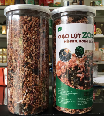Cơm sấy gạo lứt mè đen rong biển Zozin 310g-ăn chay, ăn kiêng, giảm cân, người bị tiểu đường