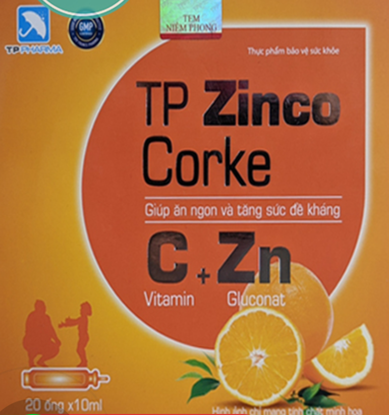 Siro ăn ngon TP Zinco Corke [ Hộp 20 ống ]