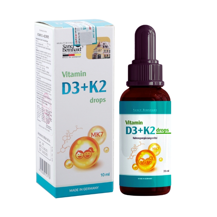 Sanct Bernhard Vitamin D3+K2 Drops (Chai 10ml)