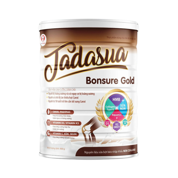 Tadasua Bonsure Gold - Sữa dinh dưỡng giúp chắc khỏe xương (Lon 900g)