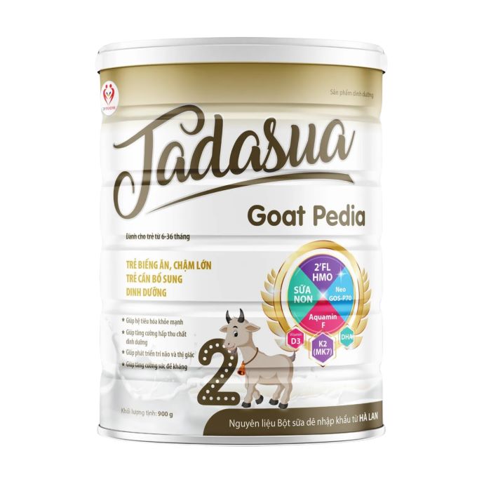 Tadasua Goat Pedia - Sữa dinh dưỡng cho trẻ biếng ăn, chậm lớn (Lon 900g)